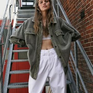 Free people ruby jacket in olive